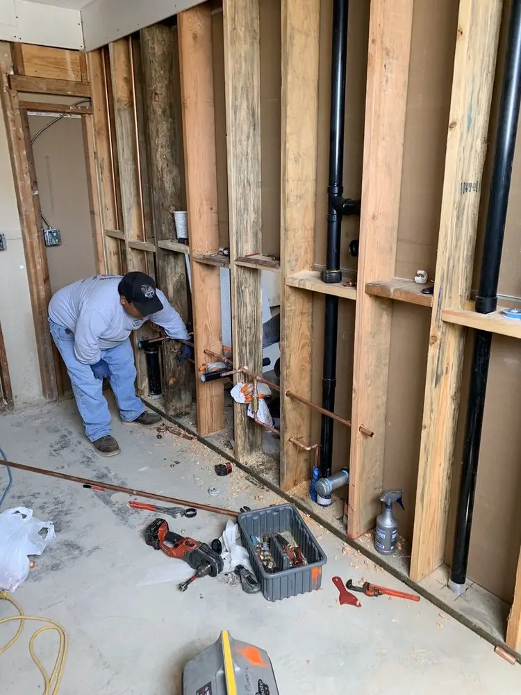 Commercial rough-in plumbing for Water Heater Replacement in West Cape May
